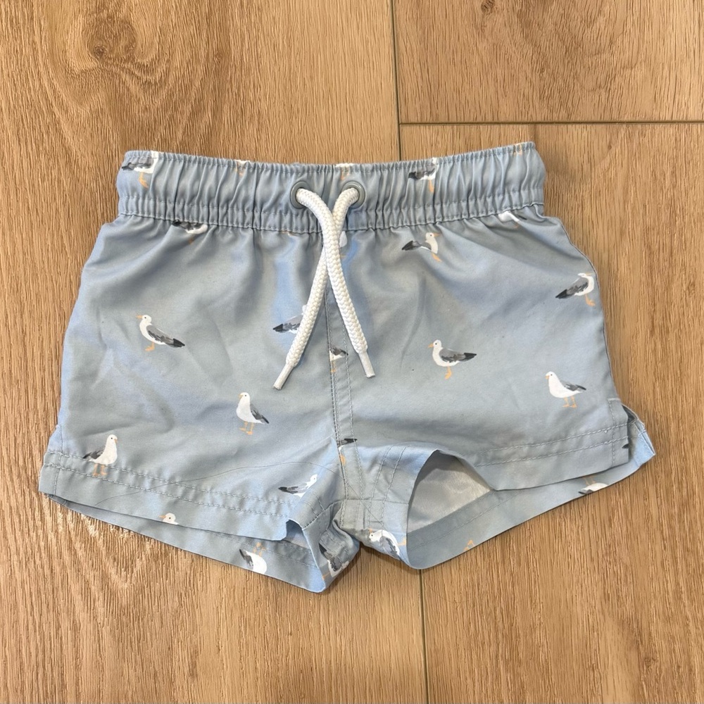 Carter's Light Blue Seagull Swim Trunks